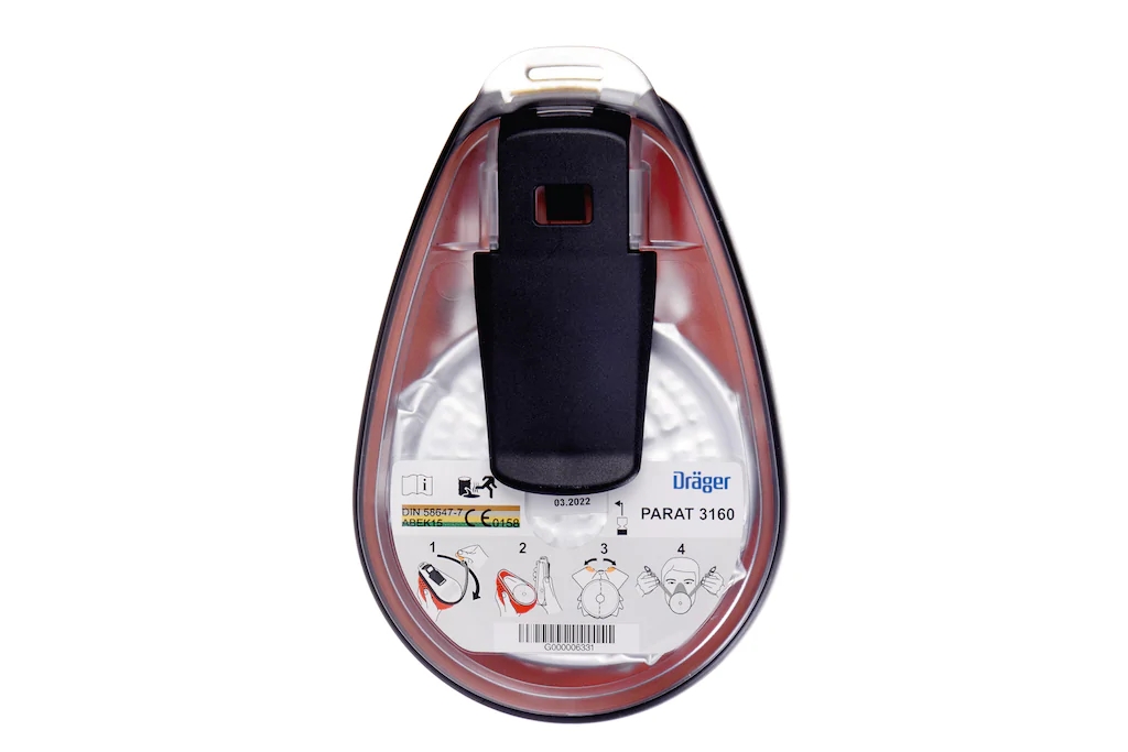<b>Dräger PARAT® 3160半面罩逃生设备</b>